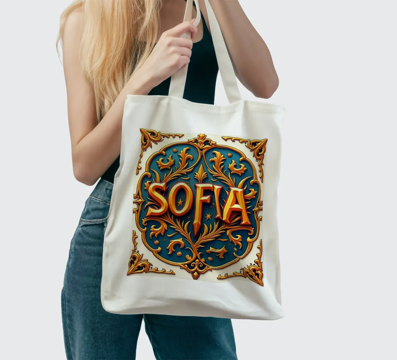 SOFIA tote bag by CASTILO Namengalerie