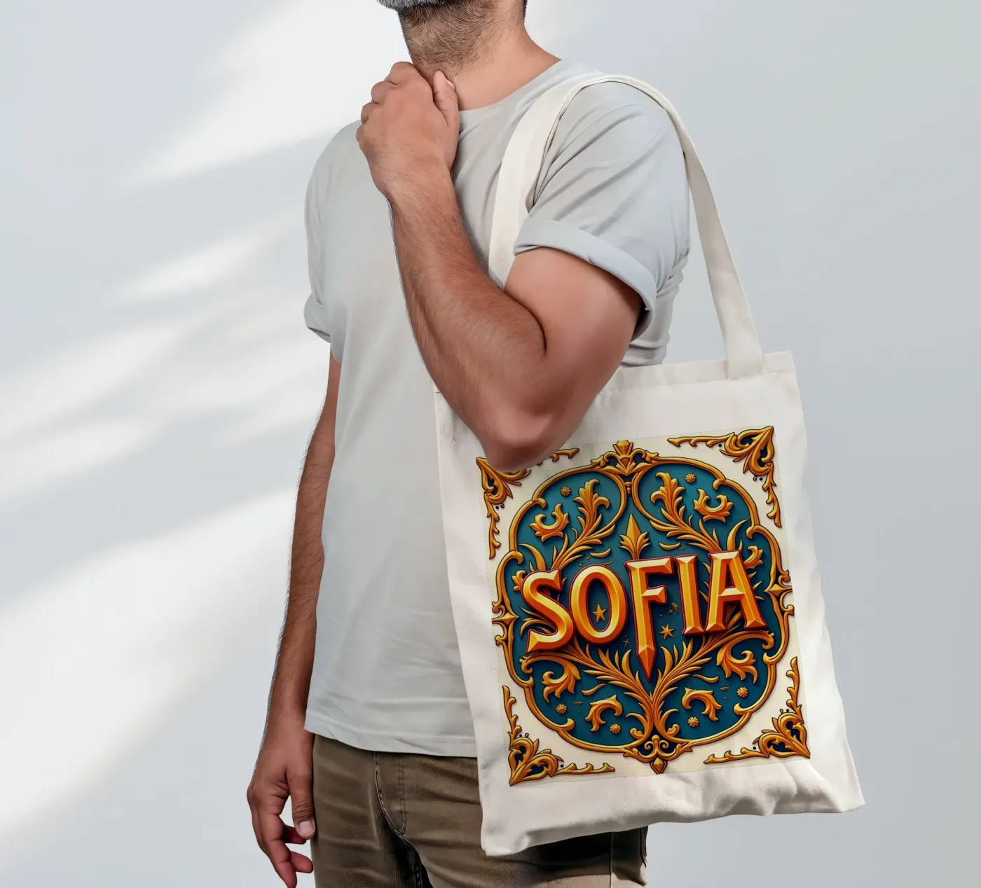 SOFIA borsa in juta da CASTILO Namengalerie