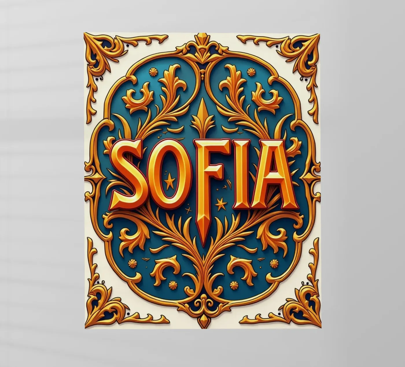 SOFIA Backlit Folie von CASTILO Namengalerie