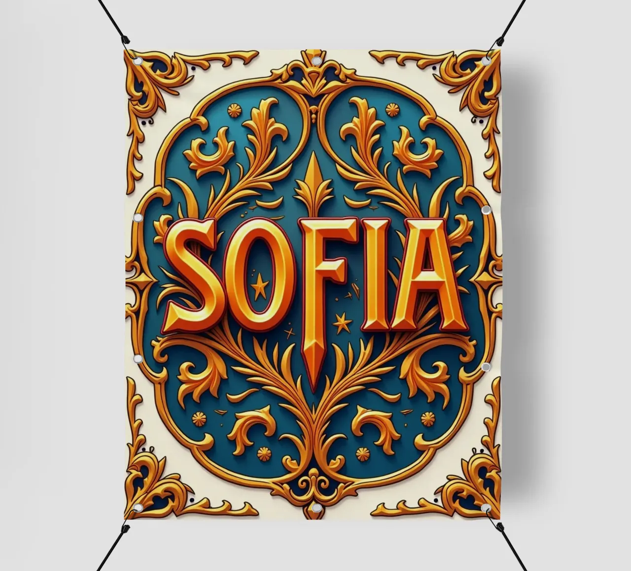 SOFIA pvc cover by CASTILO Namengalerie