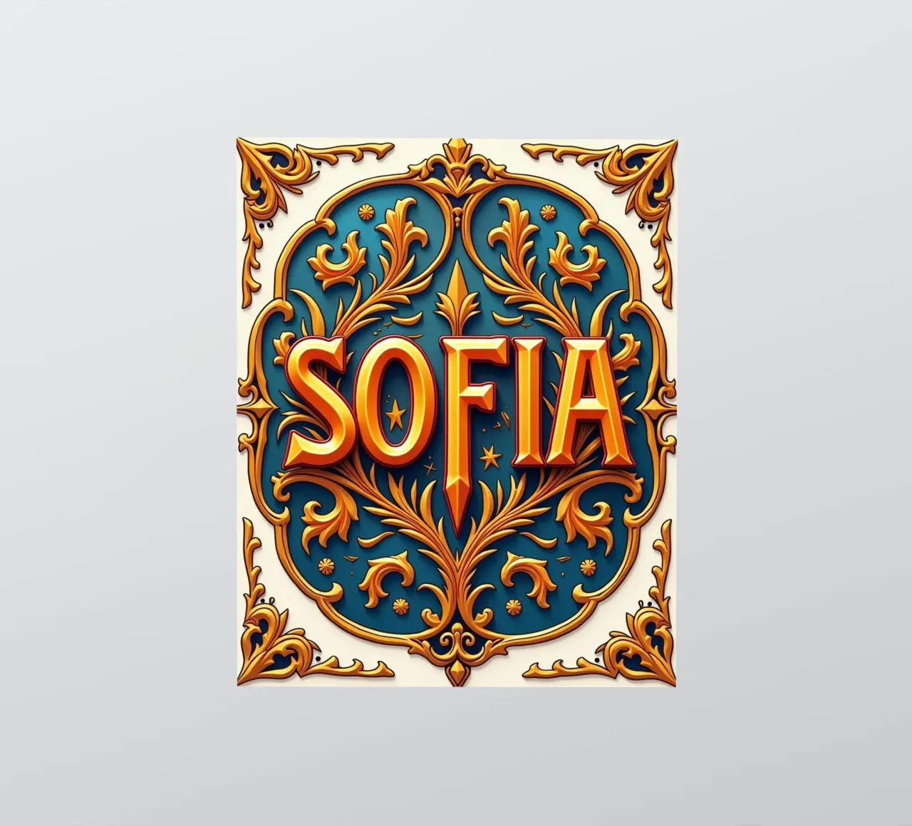 SOFIA adesivo da CASTILO Namengalerie