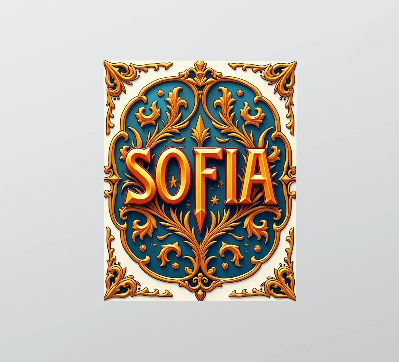 SOFIA adesivo da CASTILO Namengalerie