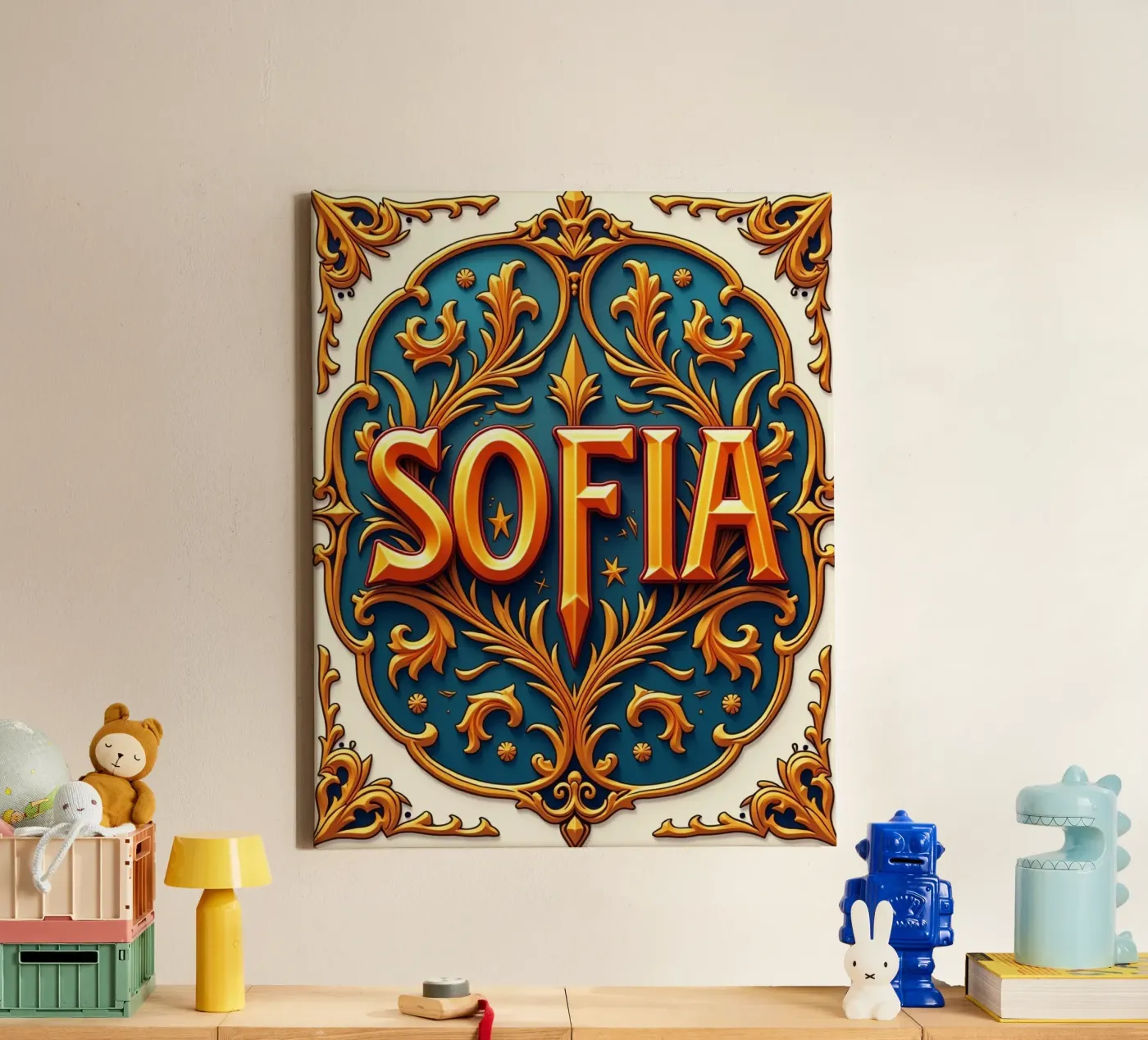 SOFIA canvas by CASTILO Namengalerie