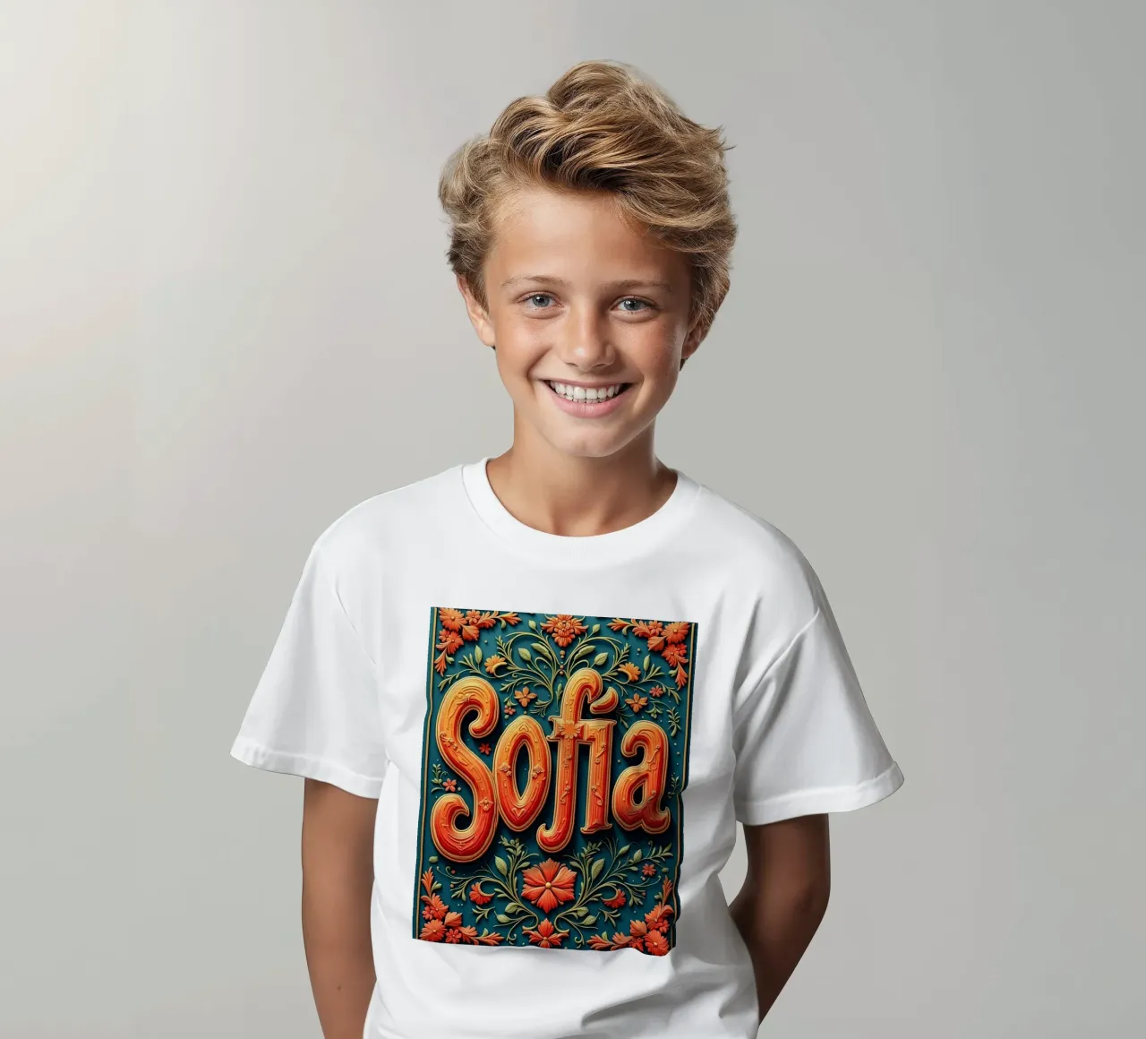 Sofia kinder t-shirt van CASTILO Namengalerie