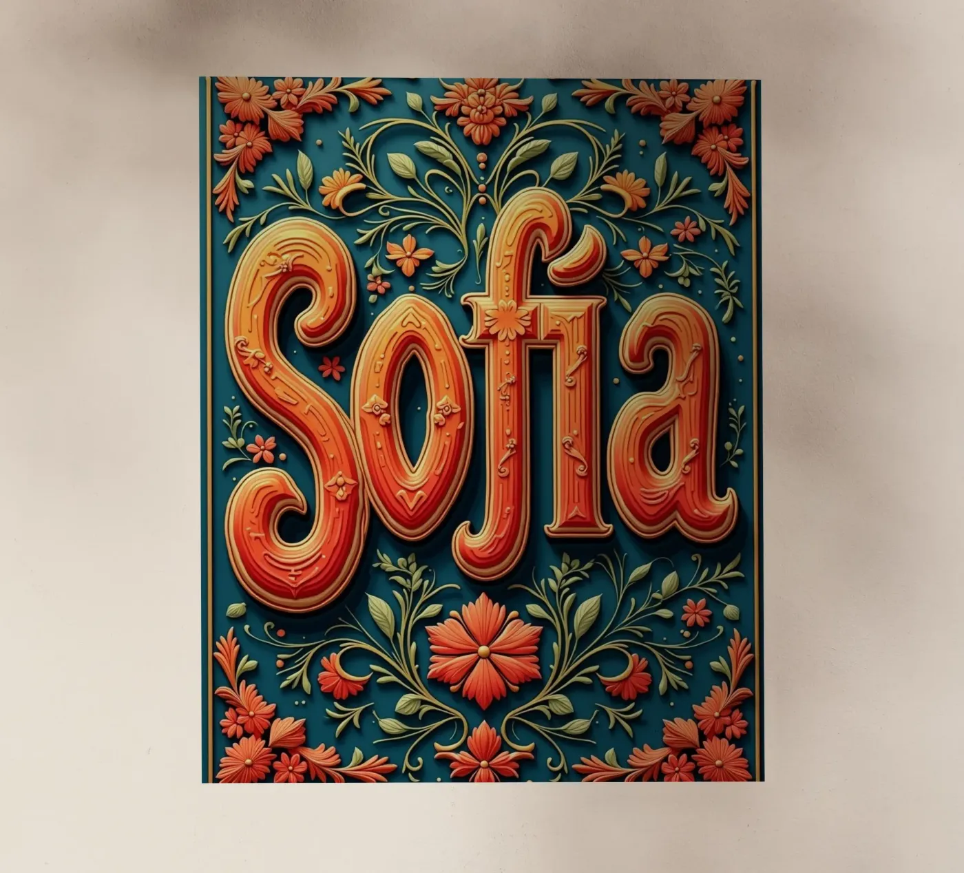 Sofia Backlit Folie von CASTILO Namengalerie