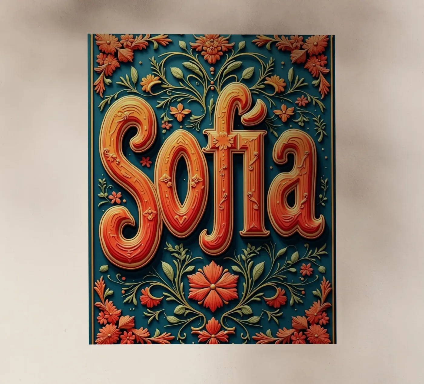 Sofia film rétro-éclairé de CASTILO Namengalerie