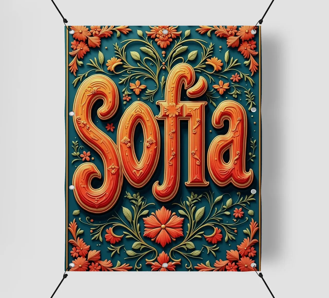 Sofia pvc-zeil van CASTILO Namengalerie