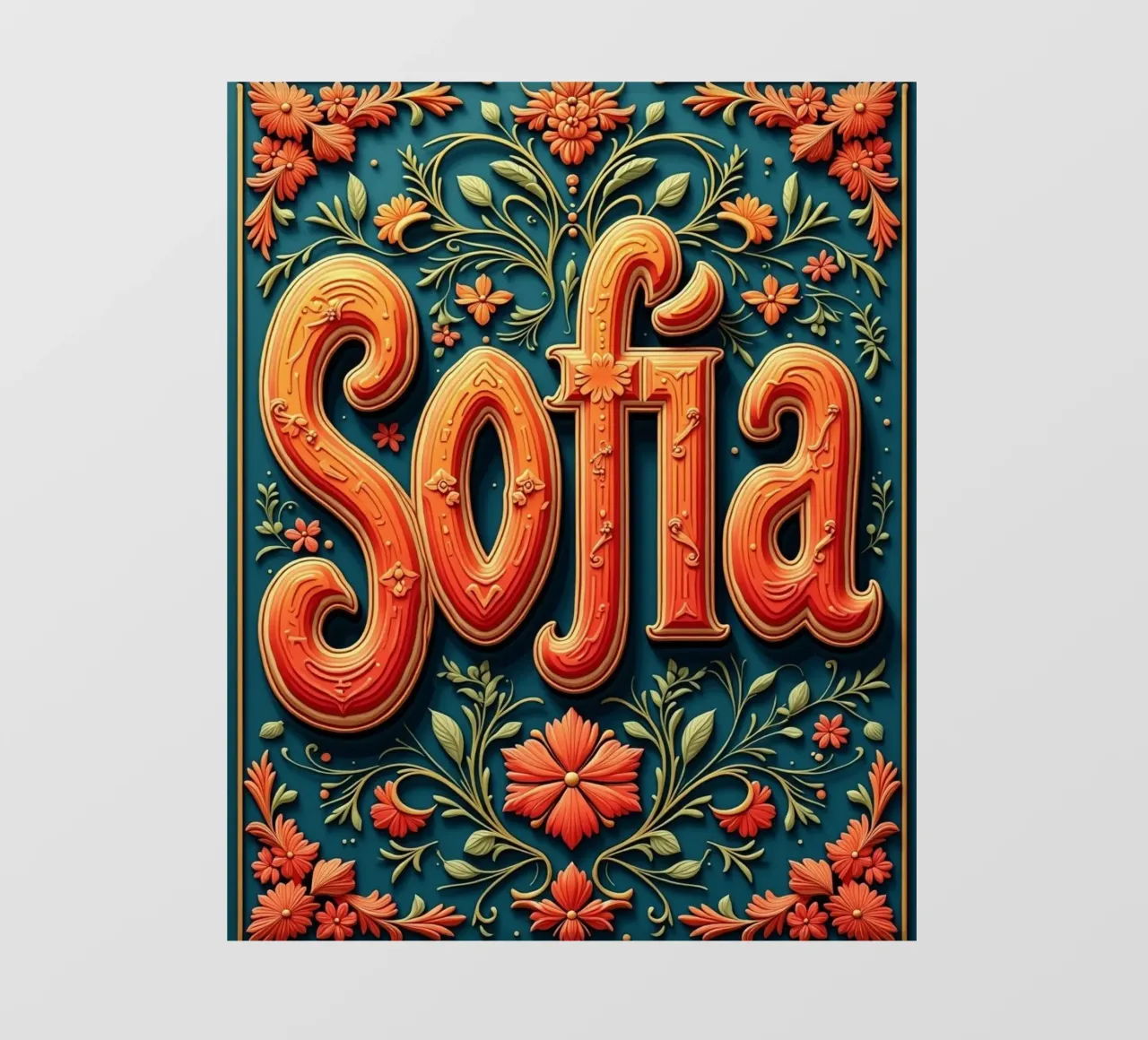 Sofia pvc-zeil van CASTILO Namengalerie