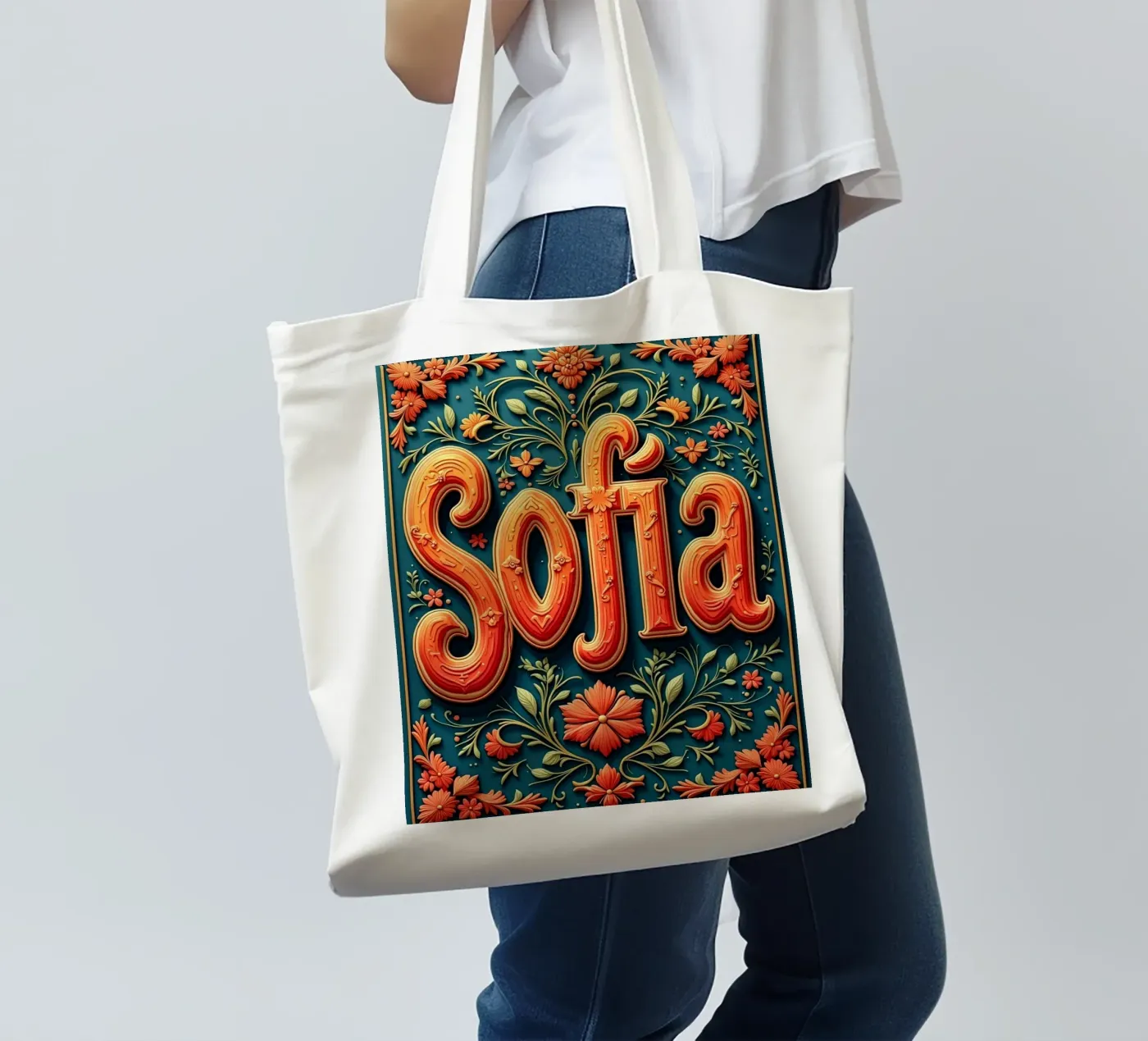 Sofia jute draagtas van CASTILO Namengalerie