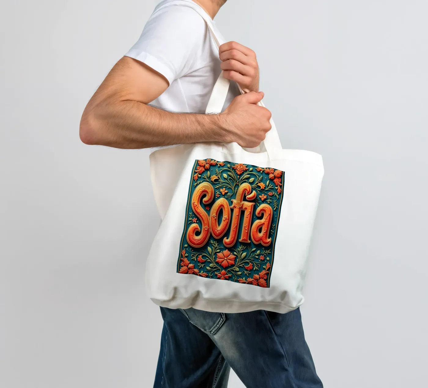 Sofia tote bag de CASTILO Namengalerie