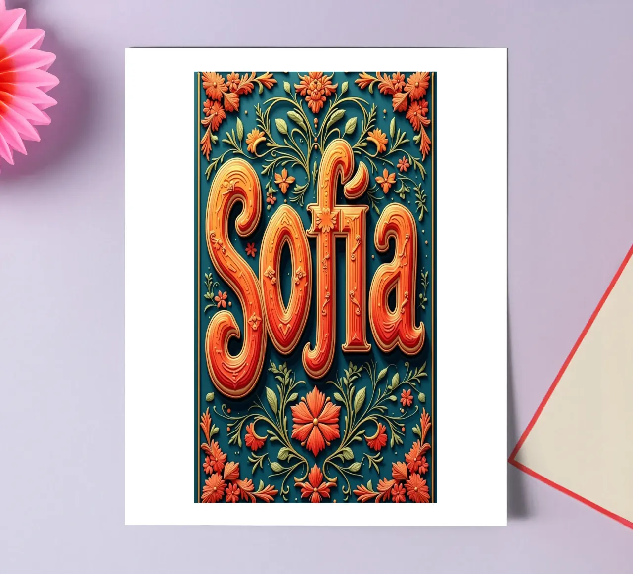 Sofia stickervel van CASTILO Namengalerie