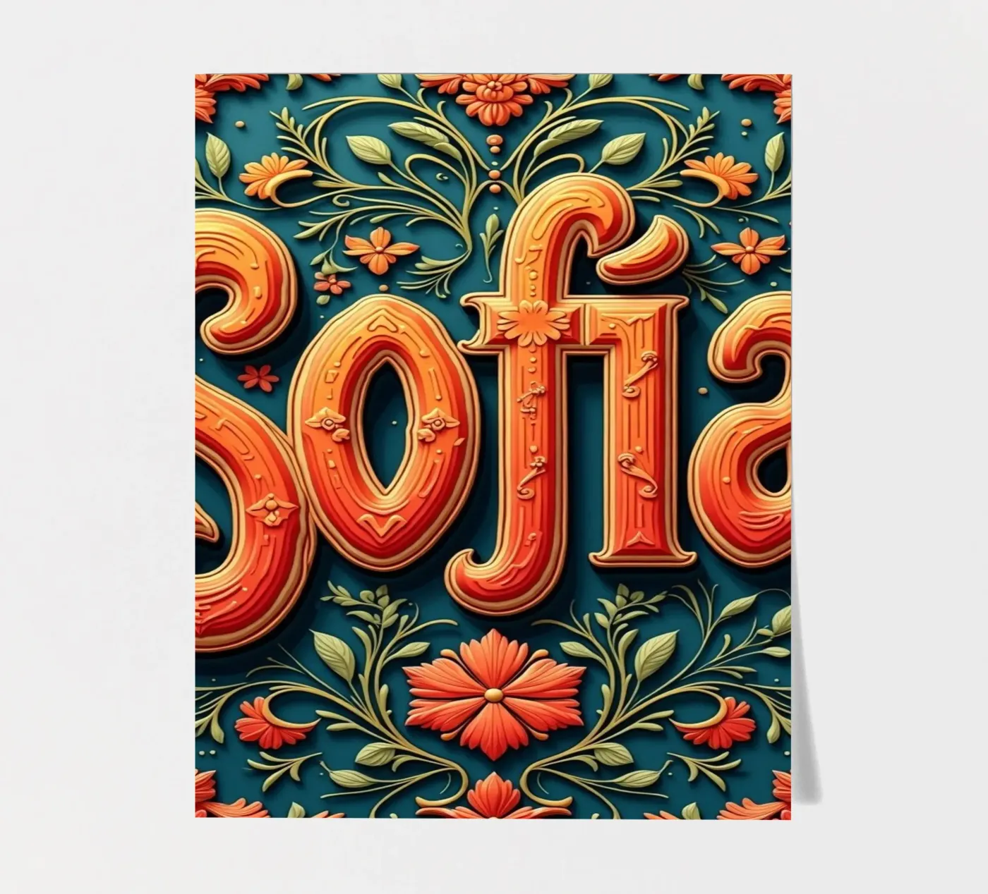Sofia stickervel van CASTILO Namengalerie