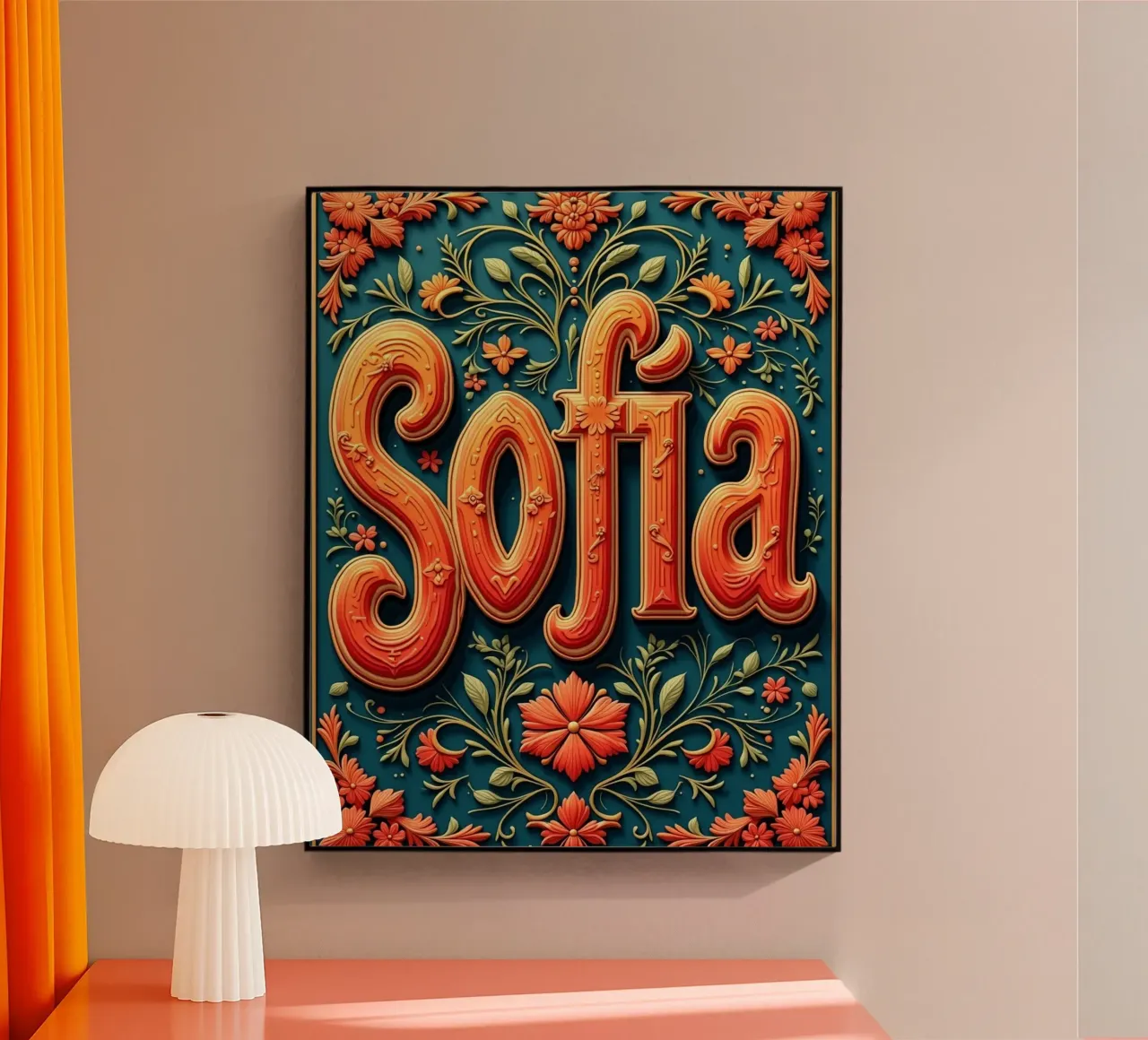 Sofia plexiglass da CASTILO Namengalerie