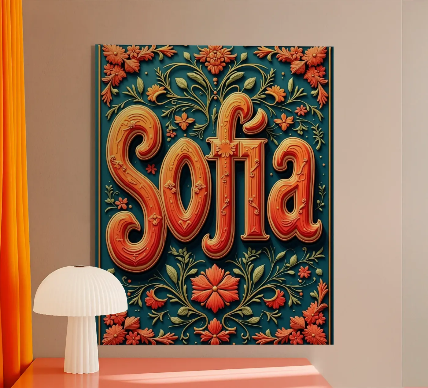 Sofia acryl van CASTILO Namengalerie