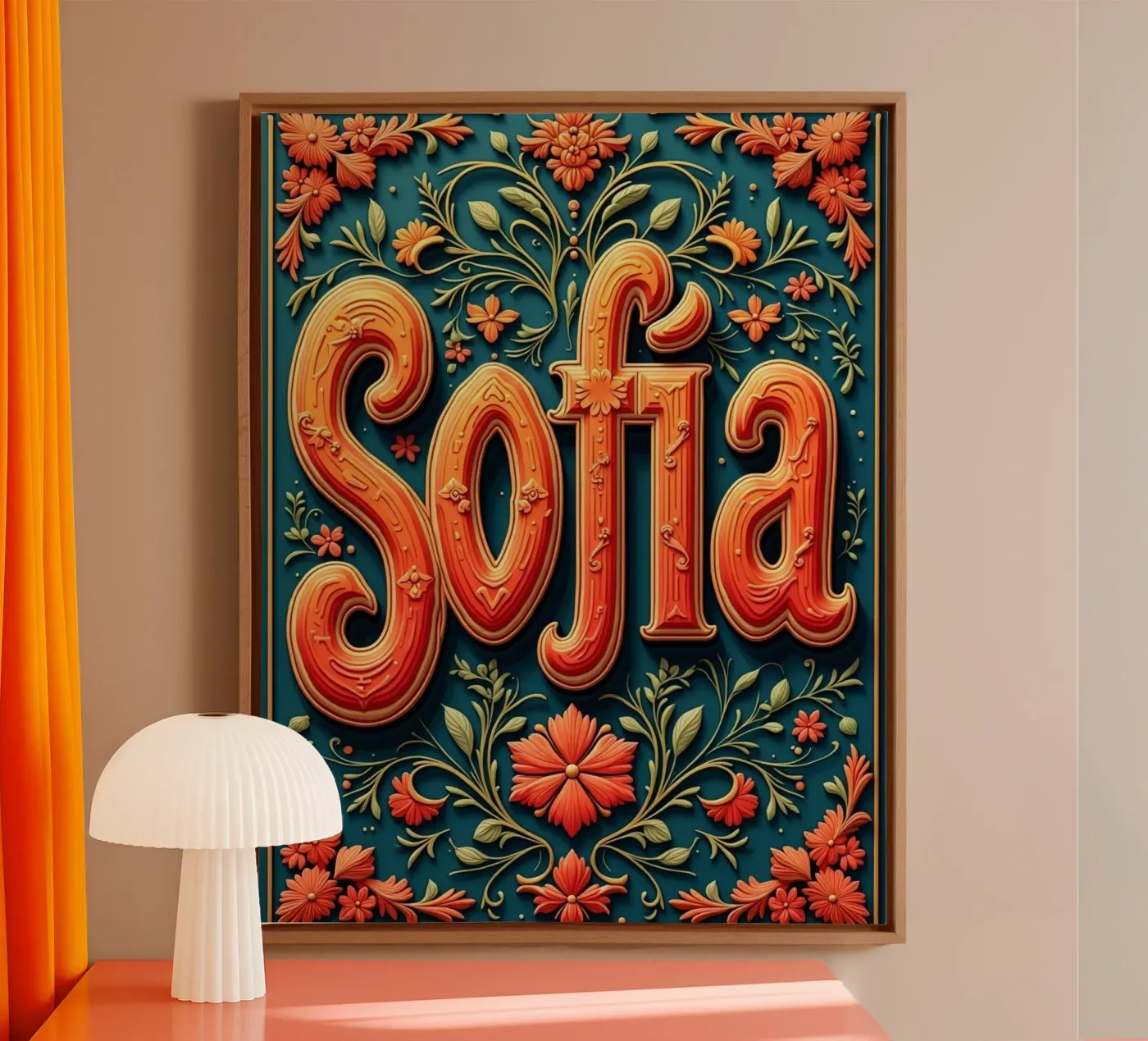 Sofia canvas by CASTILO Namengalerie