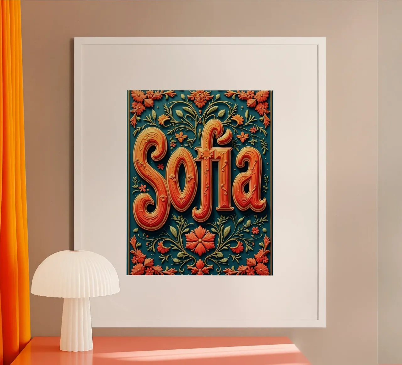 Sofia Poster von CASTILO Namengalerie