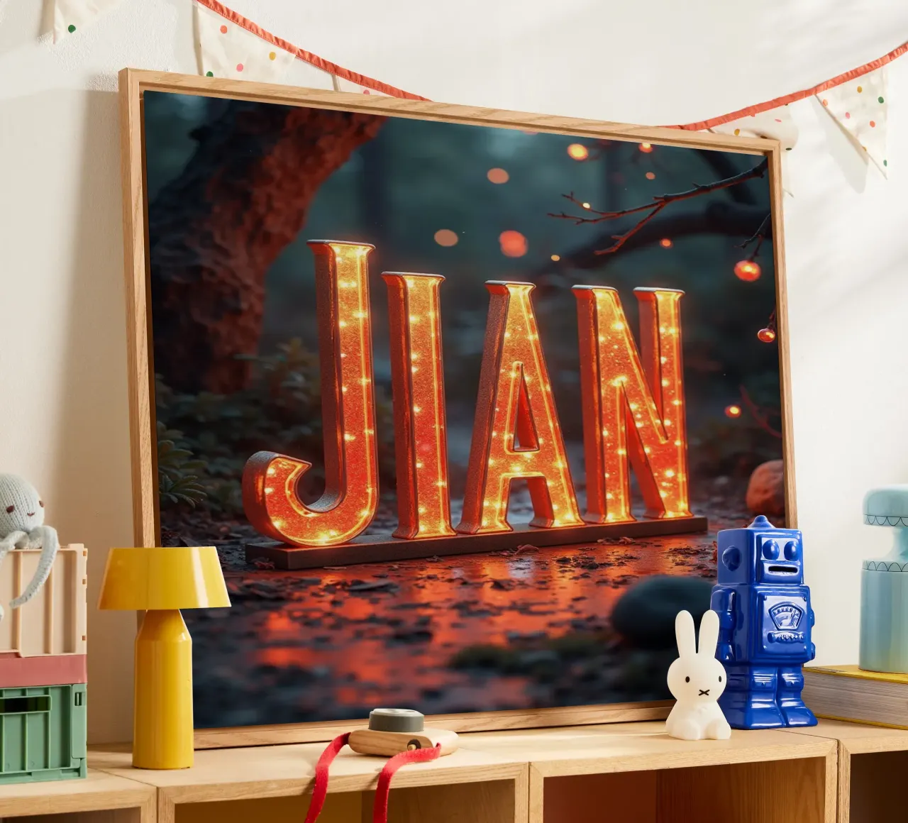 JIAN acrylic glass by CASTILO Namengalerie