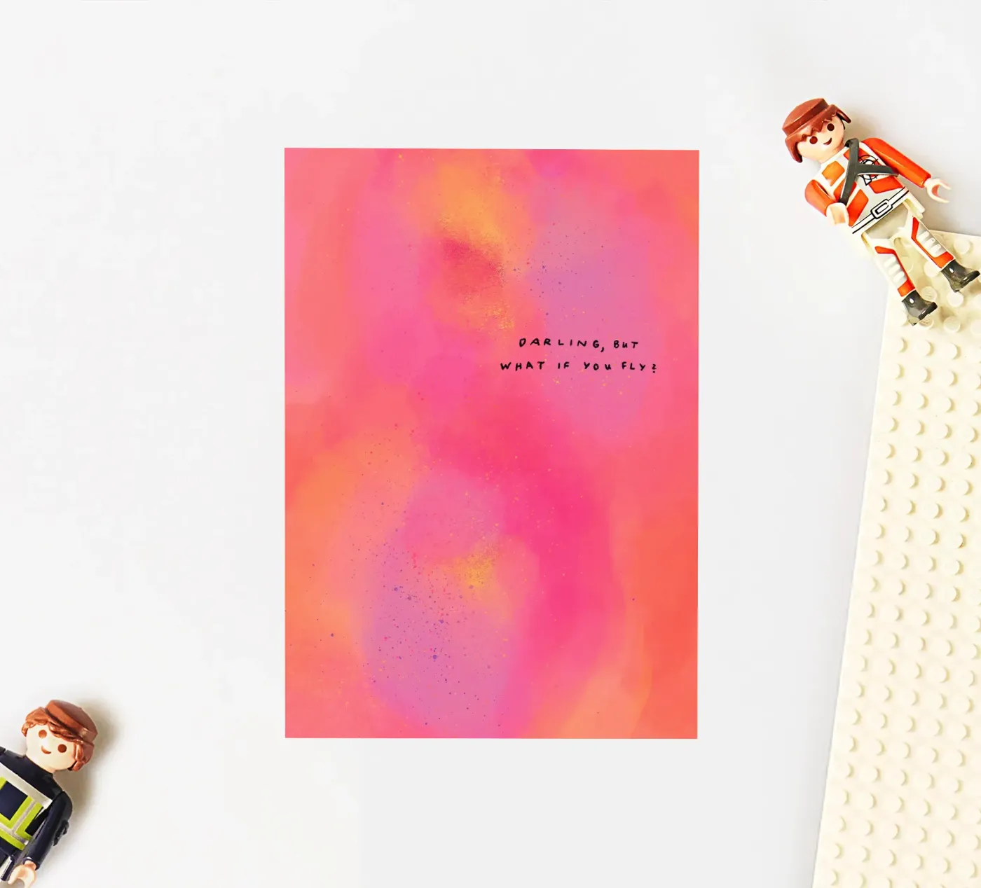 Abstract Art - Darling, what if you fly? adesivo da Illustration Raissa Oltmanns