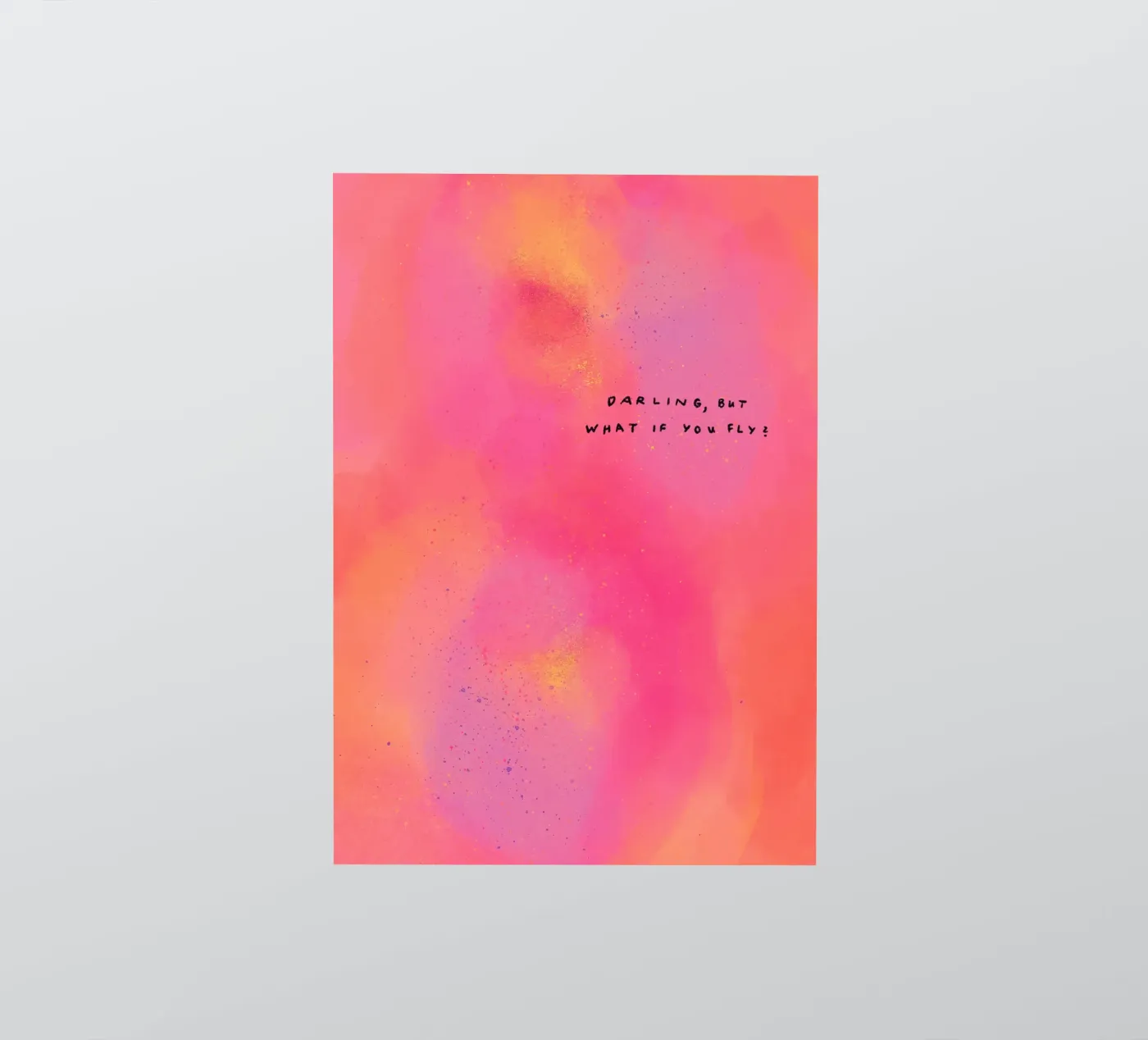 Abstract Art - Darling, what if you fly? adesivo da Illustration Raissa Oltmanns