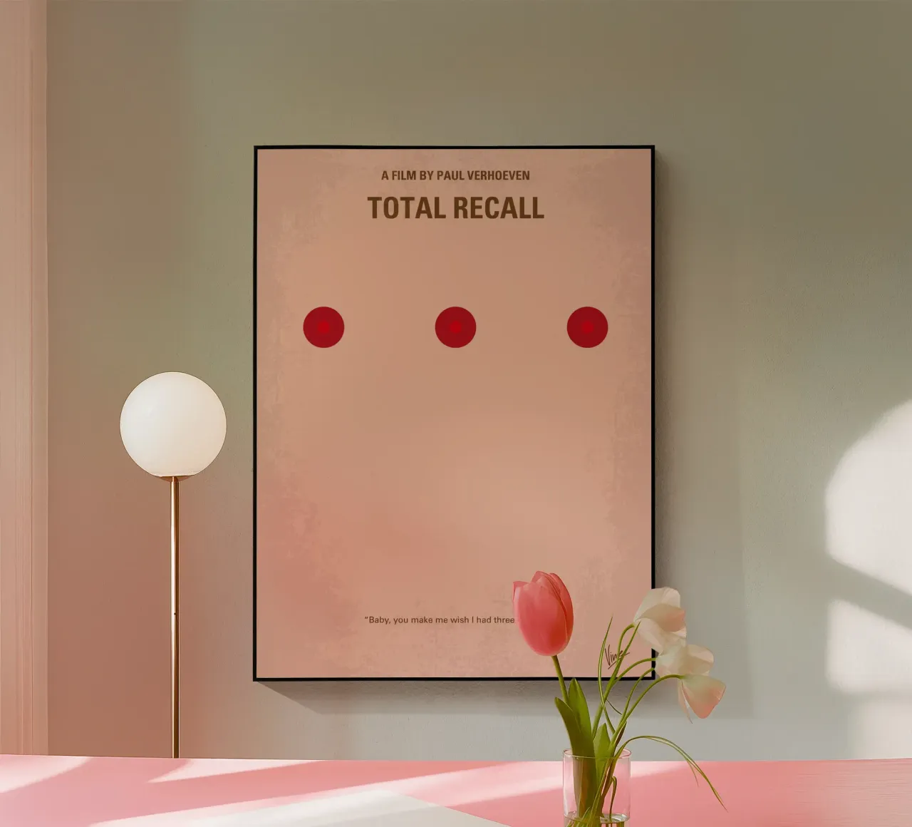 No097 My Total Recall minimal movie poster plexiglass da Chungkong