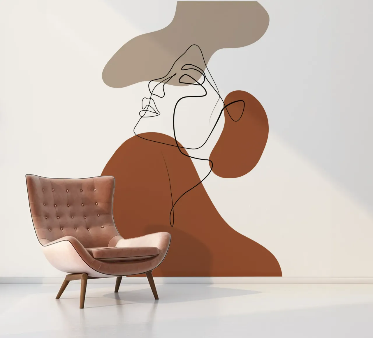 Mujeres minimalistas papel para pared de YSV MINIMALIST