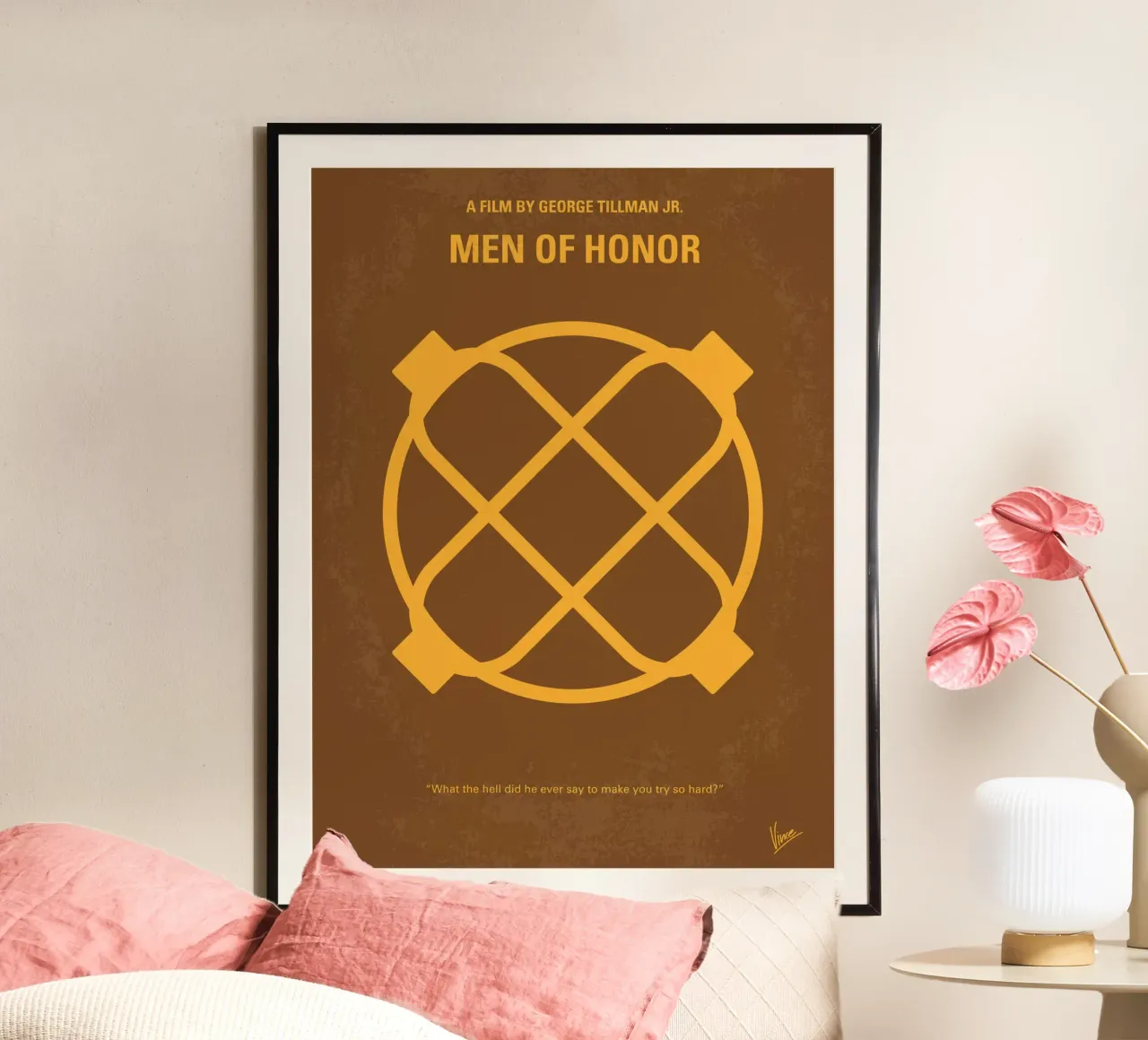 No099 My Men of Honor minimal movie poster poster da Chungkong