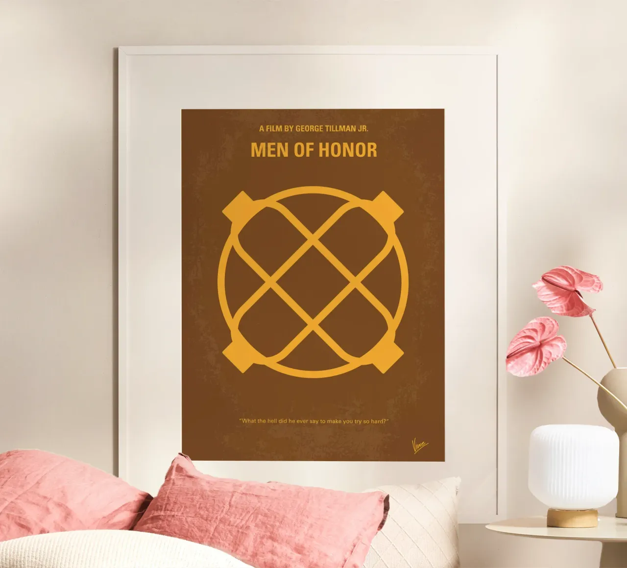 No099 My Men of Honor minimal movie poster poster da Chungkong
