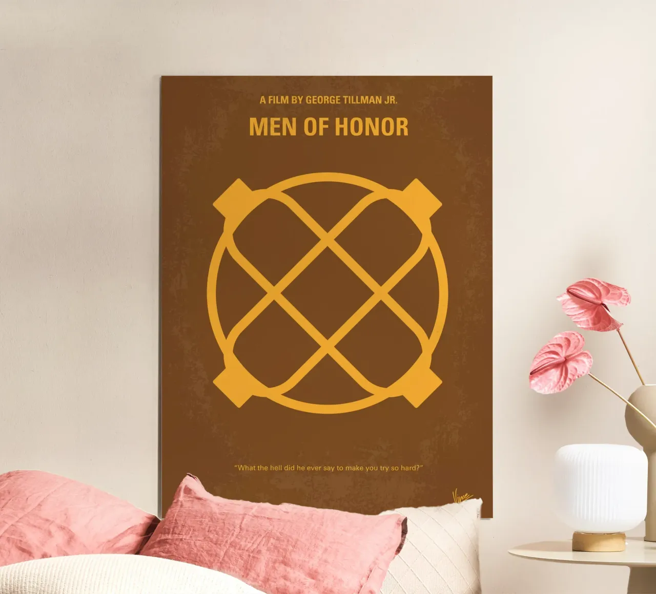 No099 My Men of Honor minimal movie poster poster da Chungkong