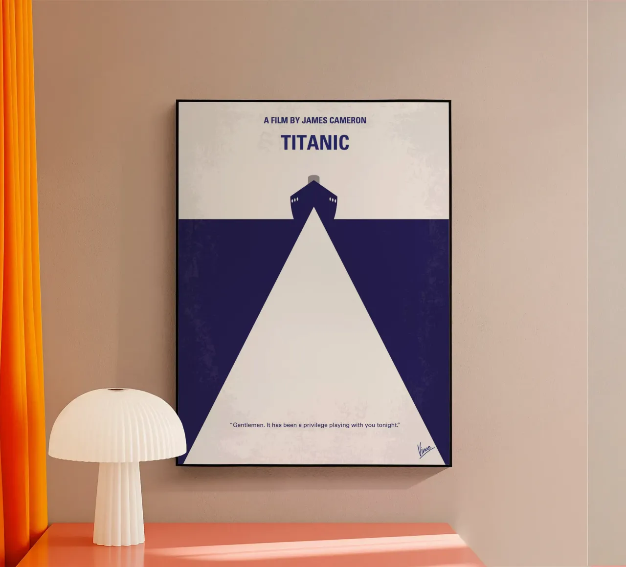 No100 My Titanic minimal movie poster plexiglass da Chungkong