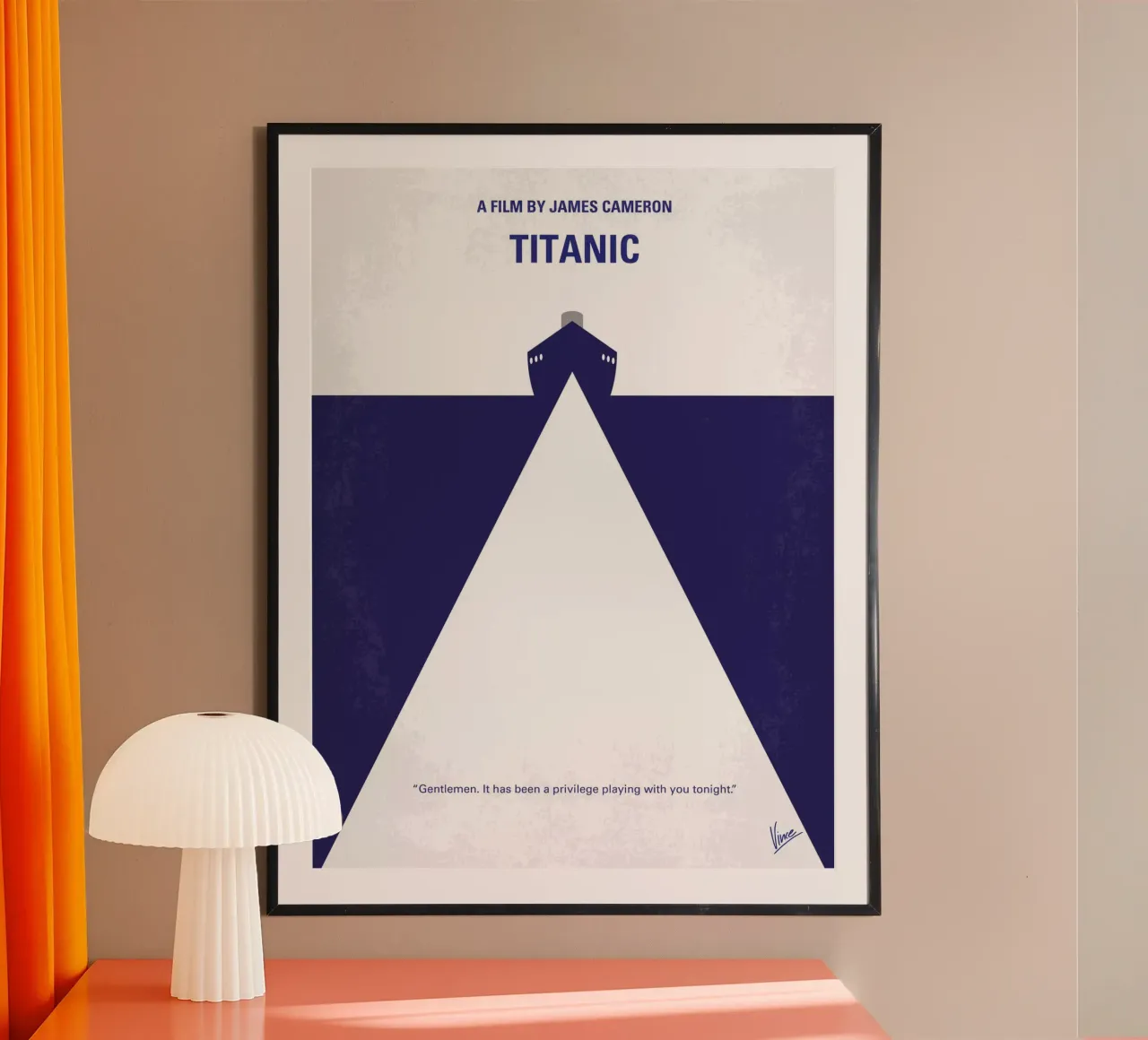 No100 My Titanic minimal movie poster hahnemühle by Chungkong