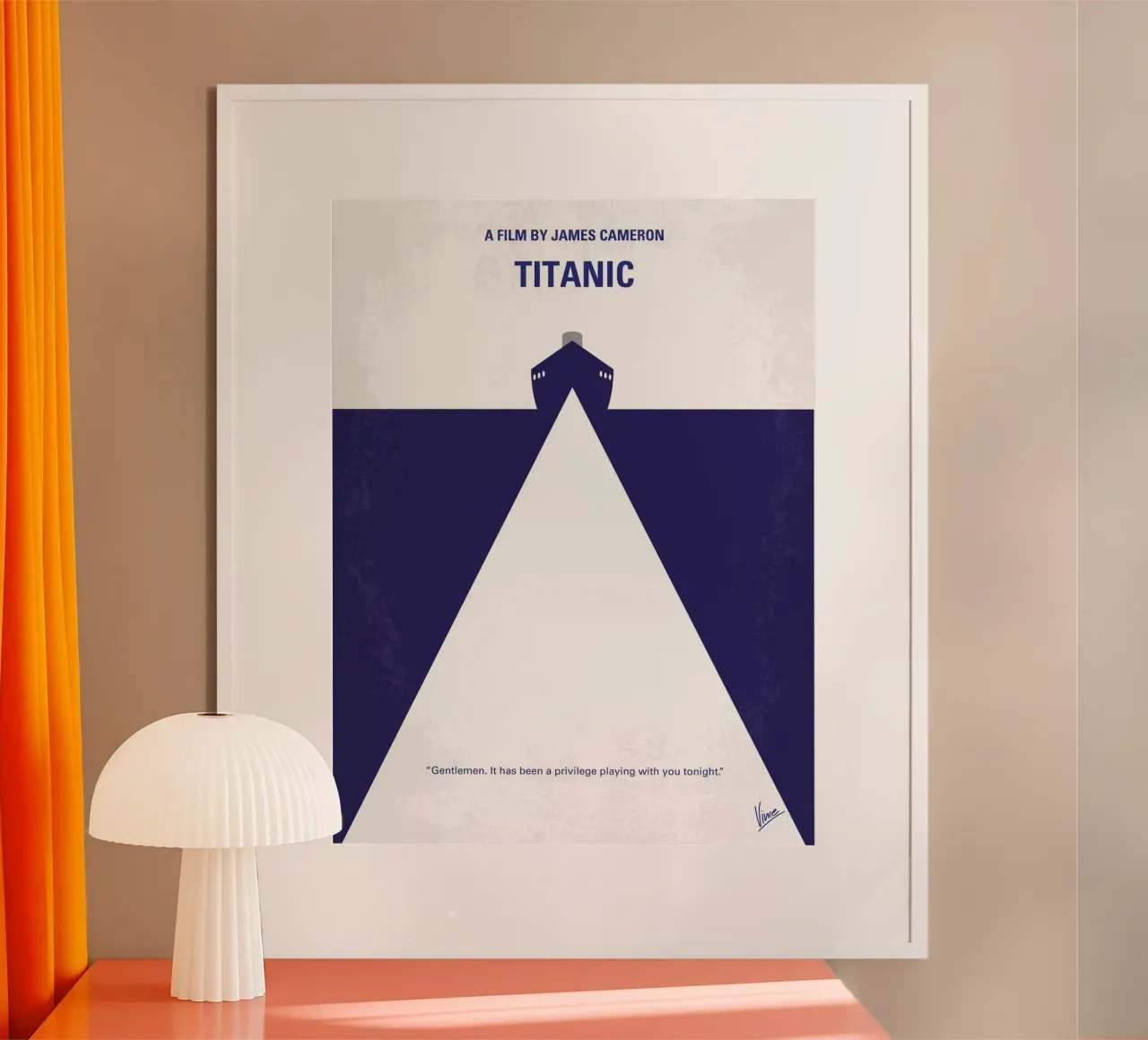 No100 My Titanic minimal movie poster hahnemühle by Chungkong