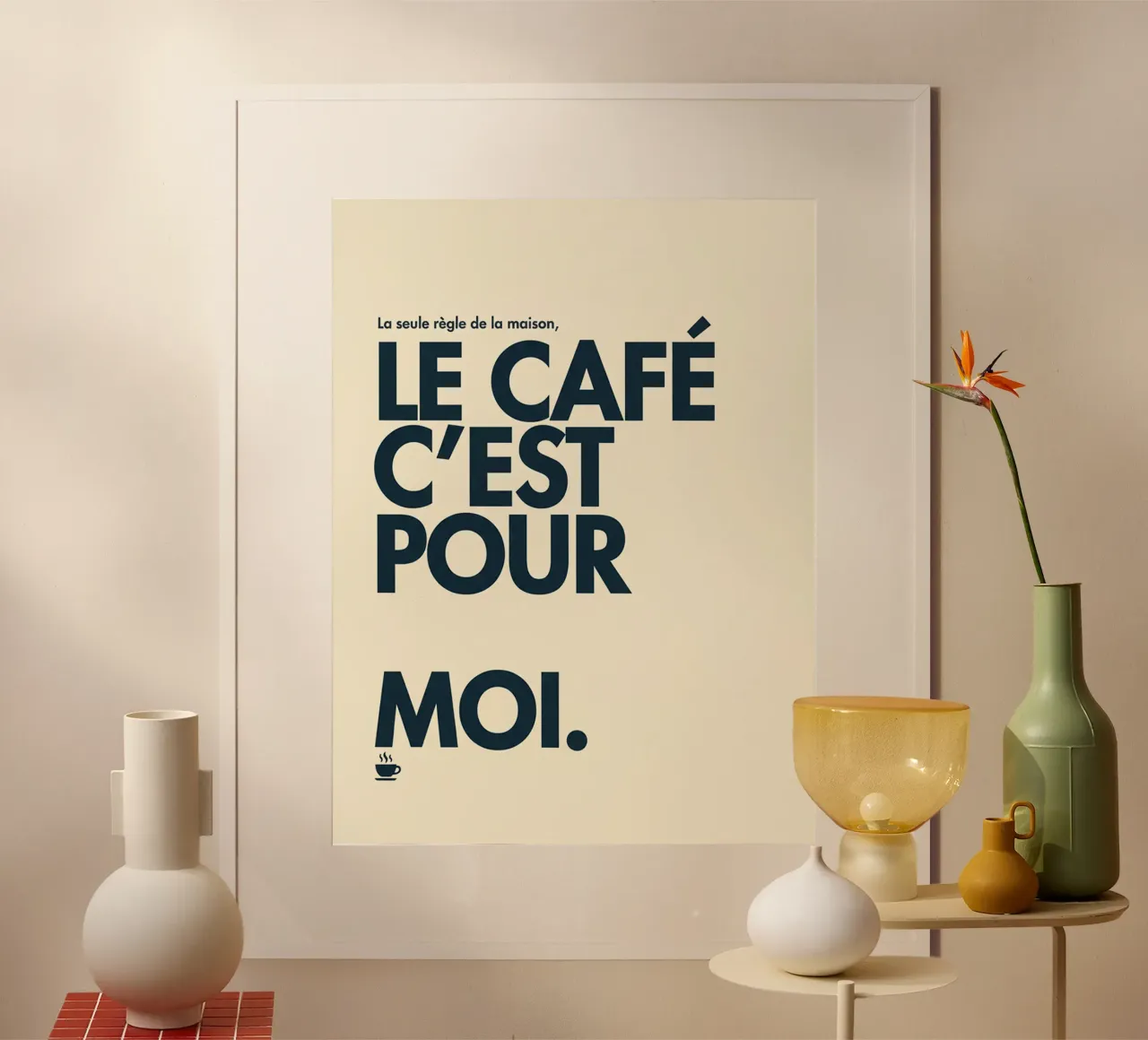 Il caffè è per me. poster da The Poster Wordshop