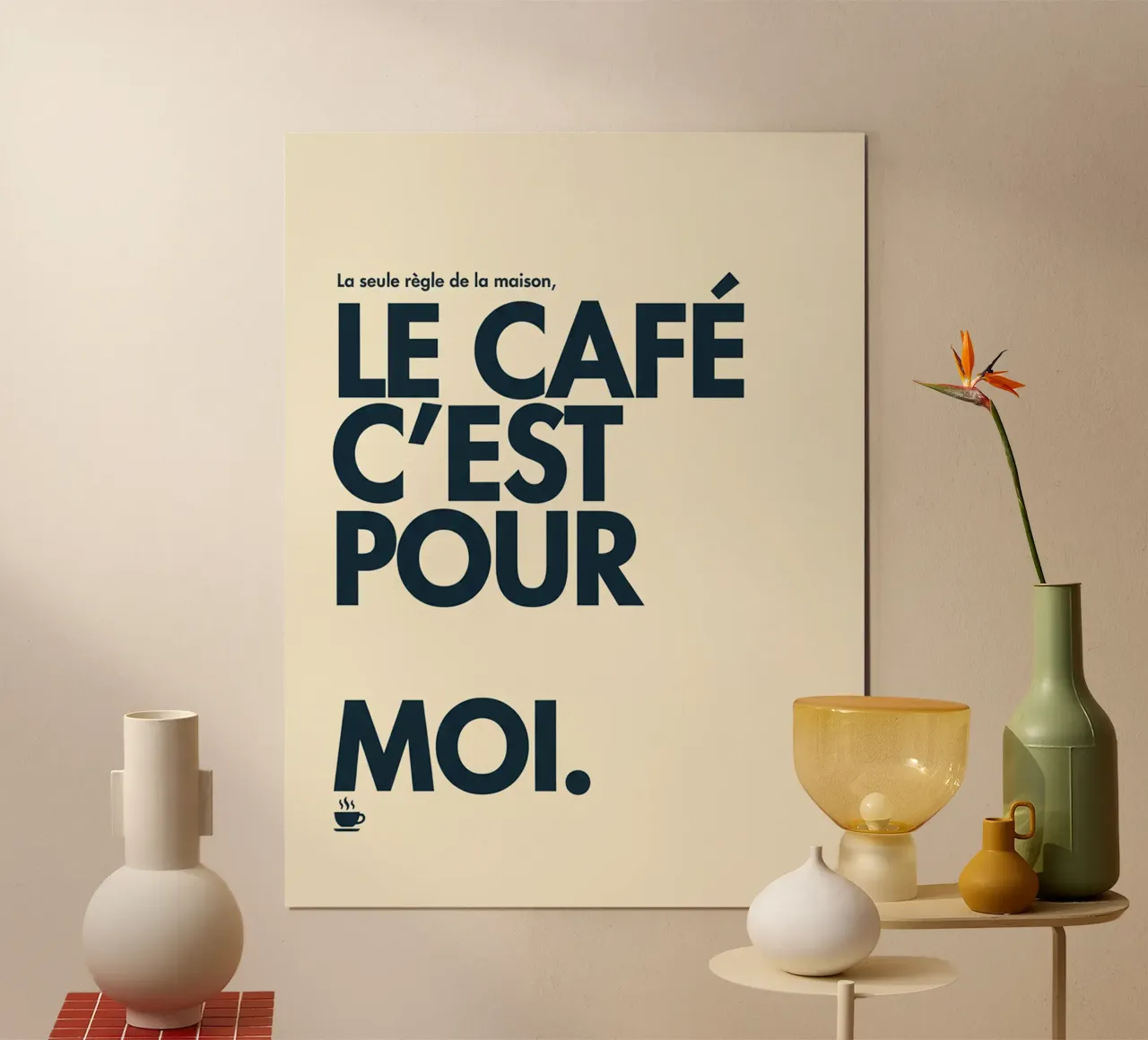 Il caffè è per me. poster da The Poster Wordshop