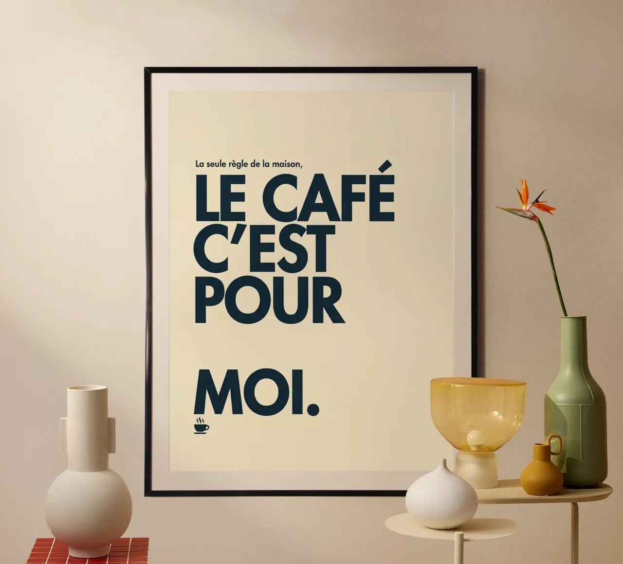 Il caffè è per me. poster da The Poster Wordshop