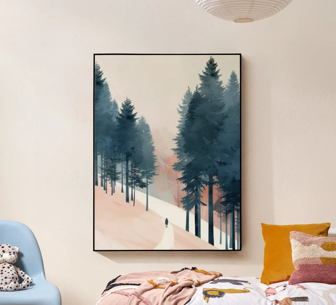 Walking Through Winter Pines plexiglass da Mosaic Dialogue