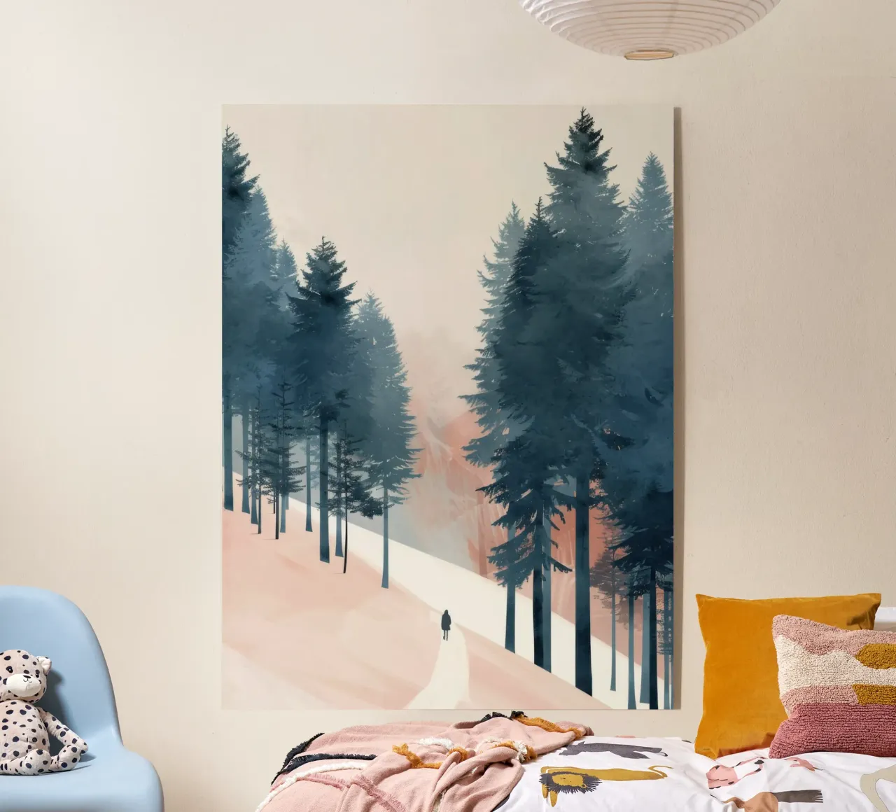 Walking Through Winter Pines plexiglass da Mosaic Dialogue