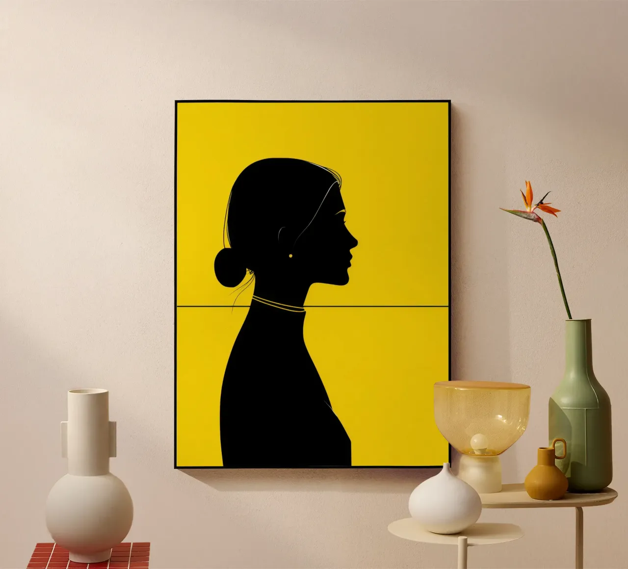 Linear Portrait acrylic glass by Mosaic Dialogue