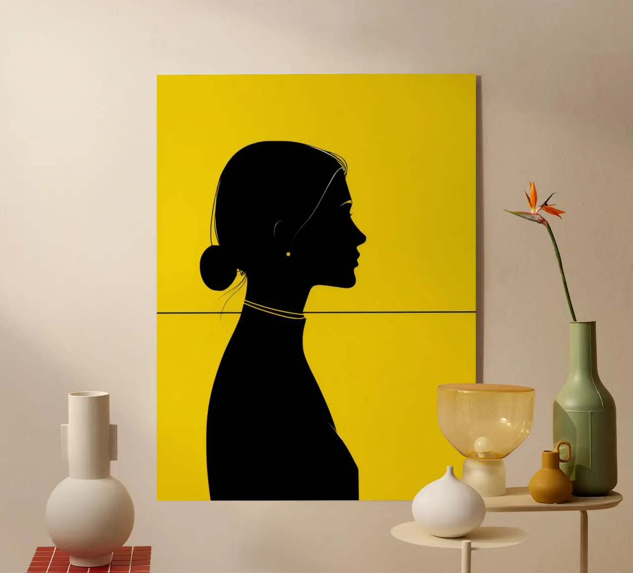 Linear Portrait acrylic glass by Mosaic Dialogue