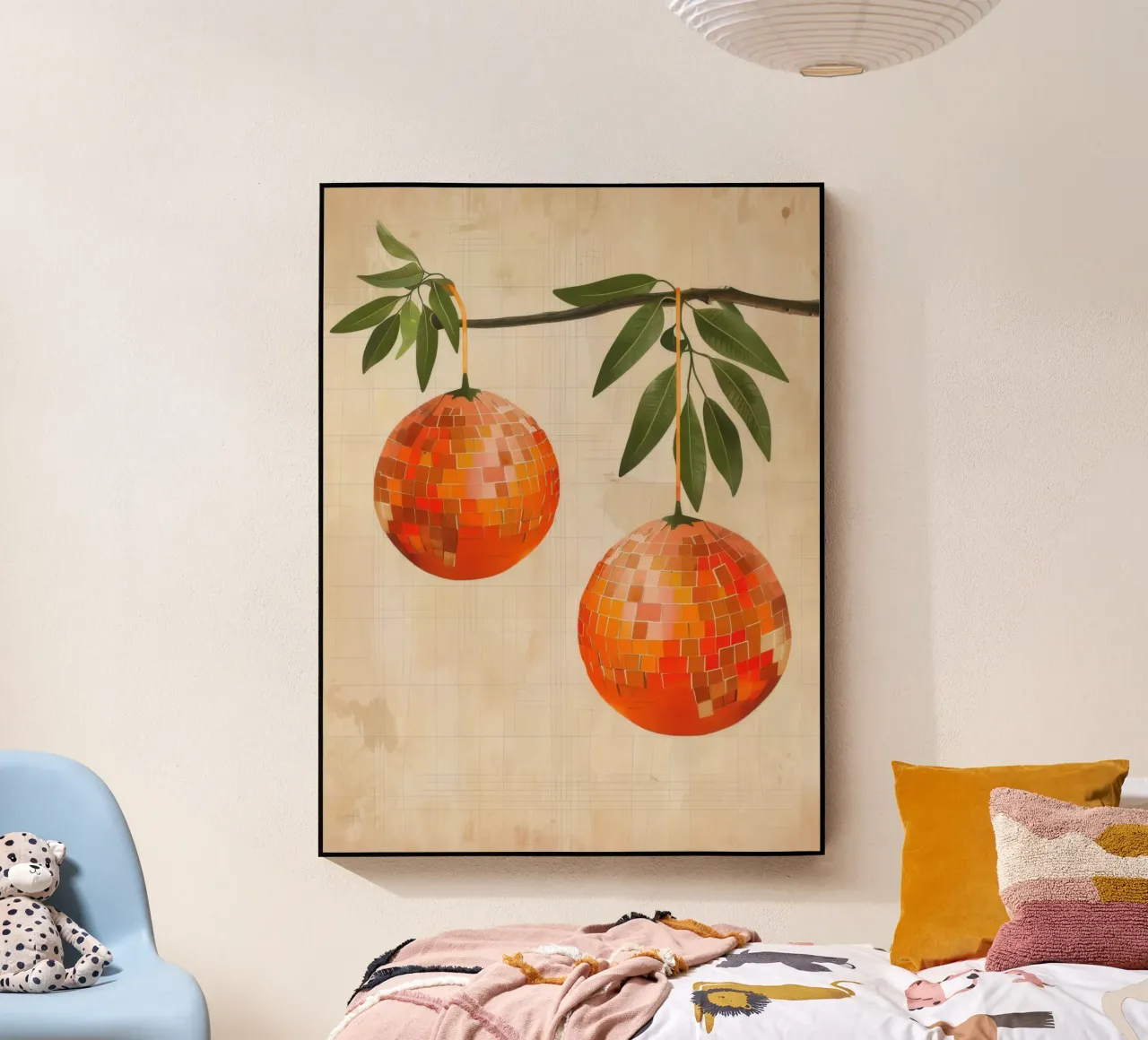 Disco Oranges acryl van michi