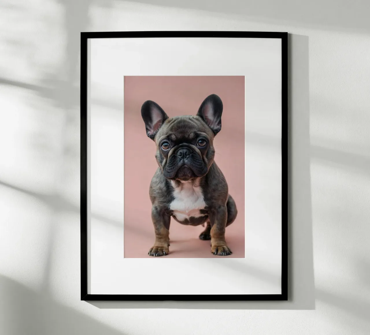 Cucciolo di bulldog francese su pesca | Impianto 10 | Limitato carta hahnemühle da Paws & Portraits