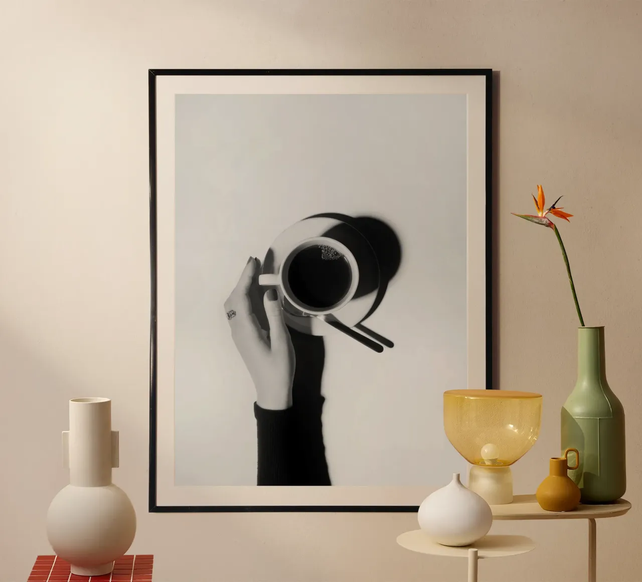 Black and White Coffee poster da memory in photograph