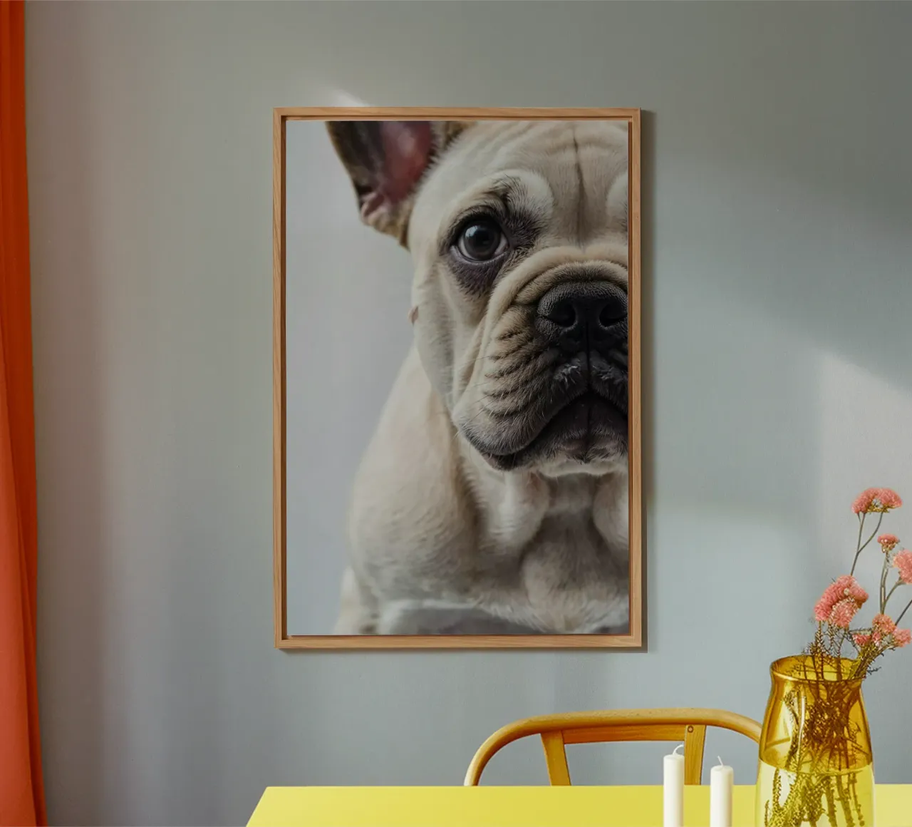 Nahaufnahme eines French Bulldog Welpen | Werk 11 | Limited Forex-Platte von Paws & Portraits