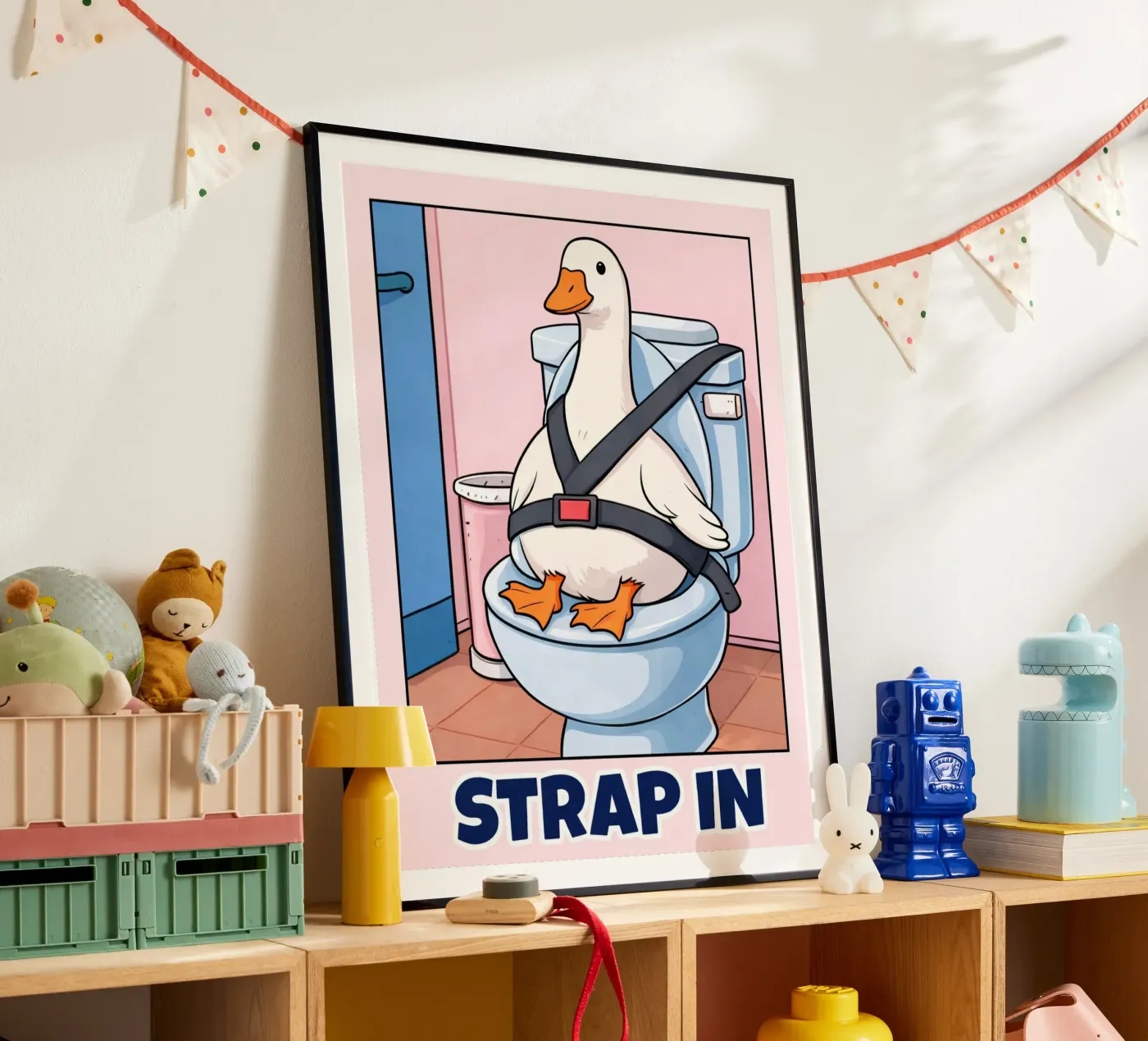 Strap in poster by Avocadoz