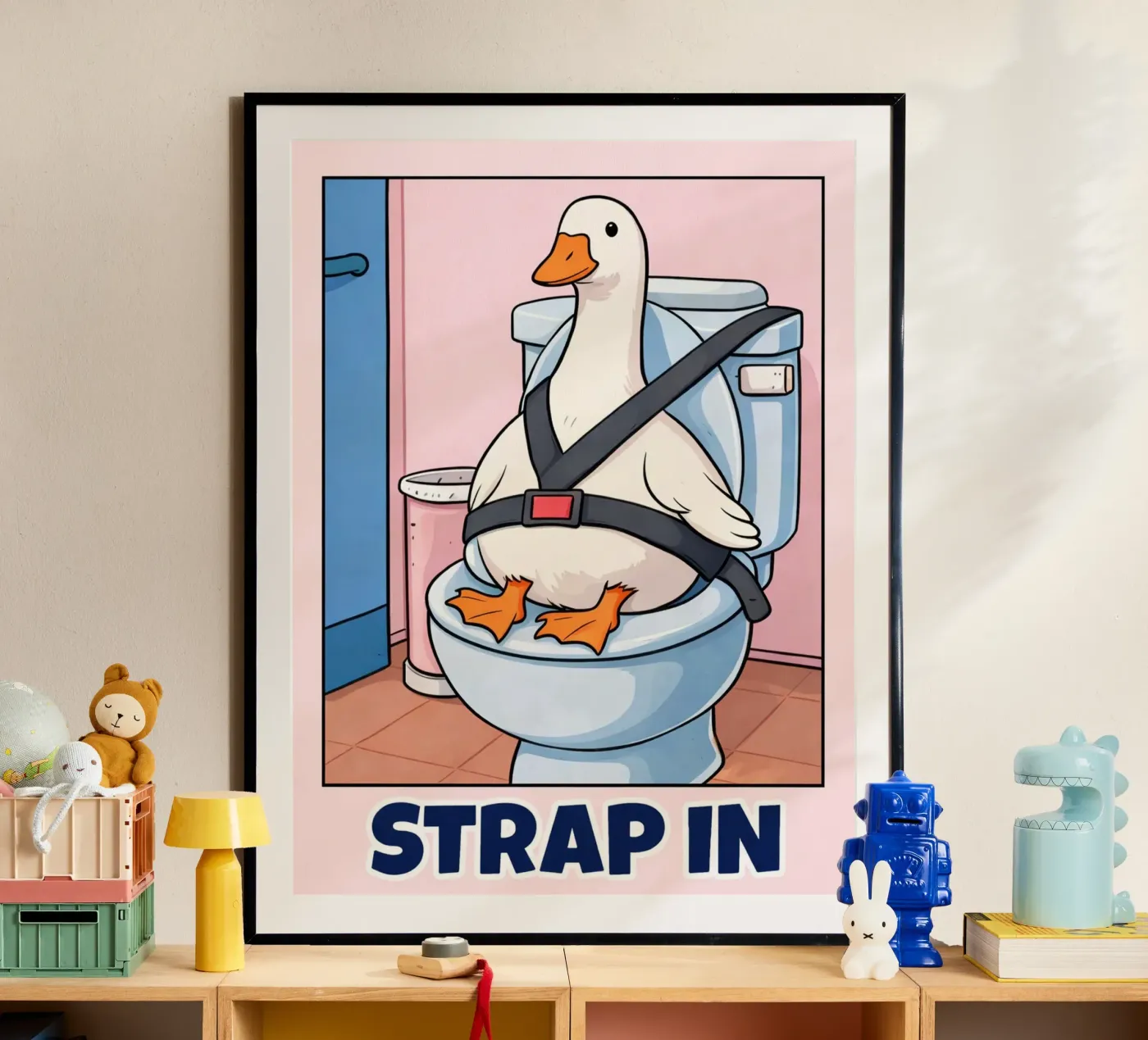 Strap in poster by Avocadoz