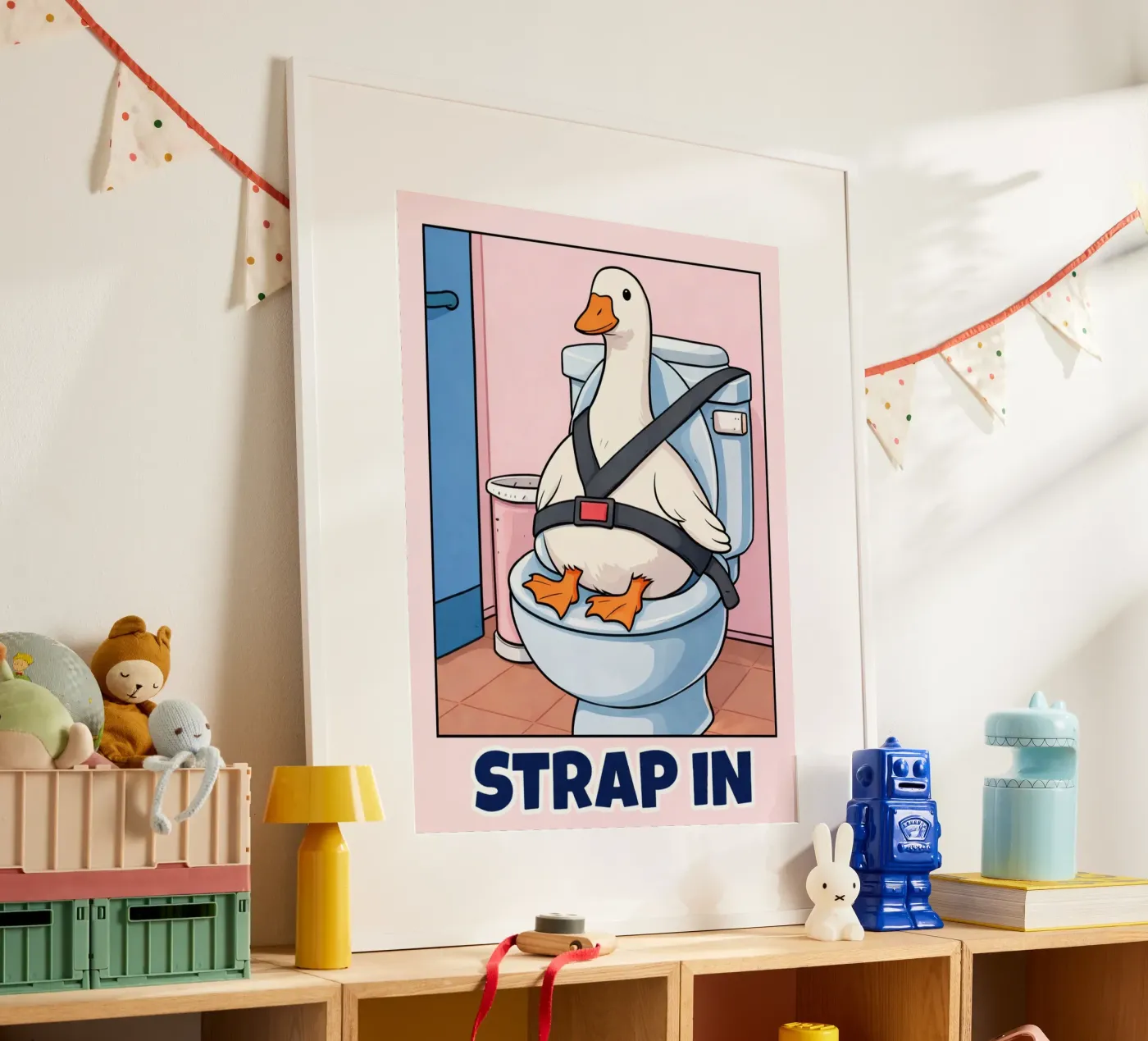 Strap in poster by Avocadoz