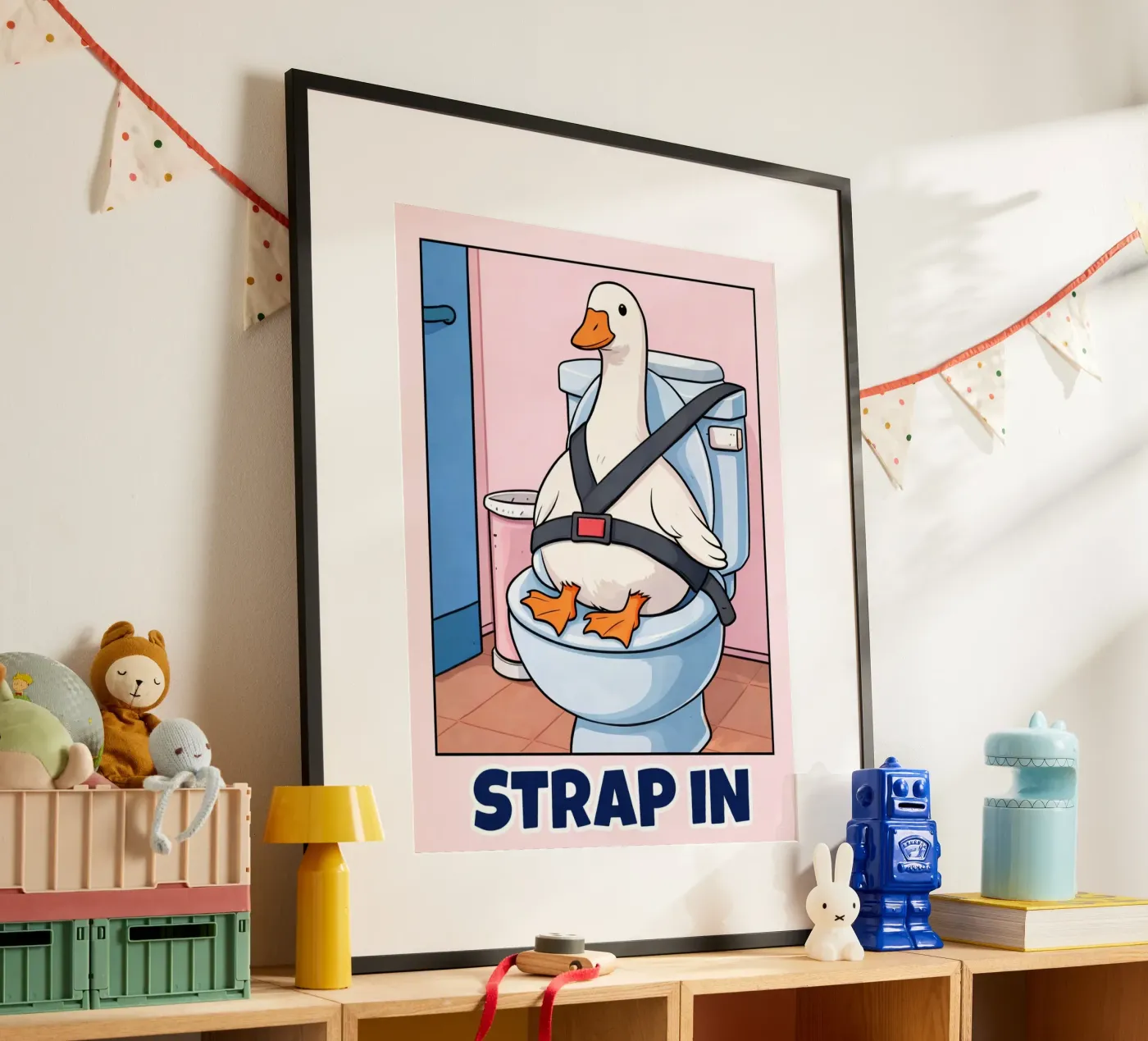 Strap in poster by Avocadoz