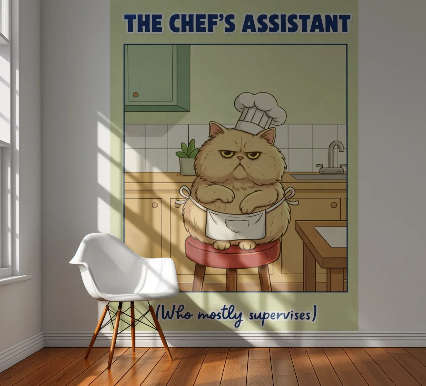 de assistent-kok fotobehang van Avocadoz