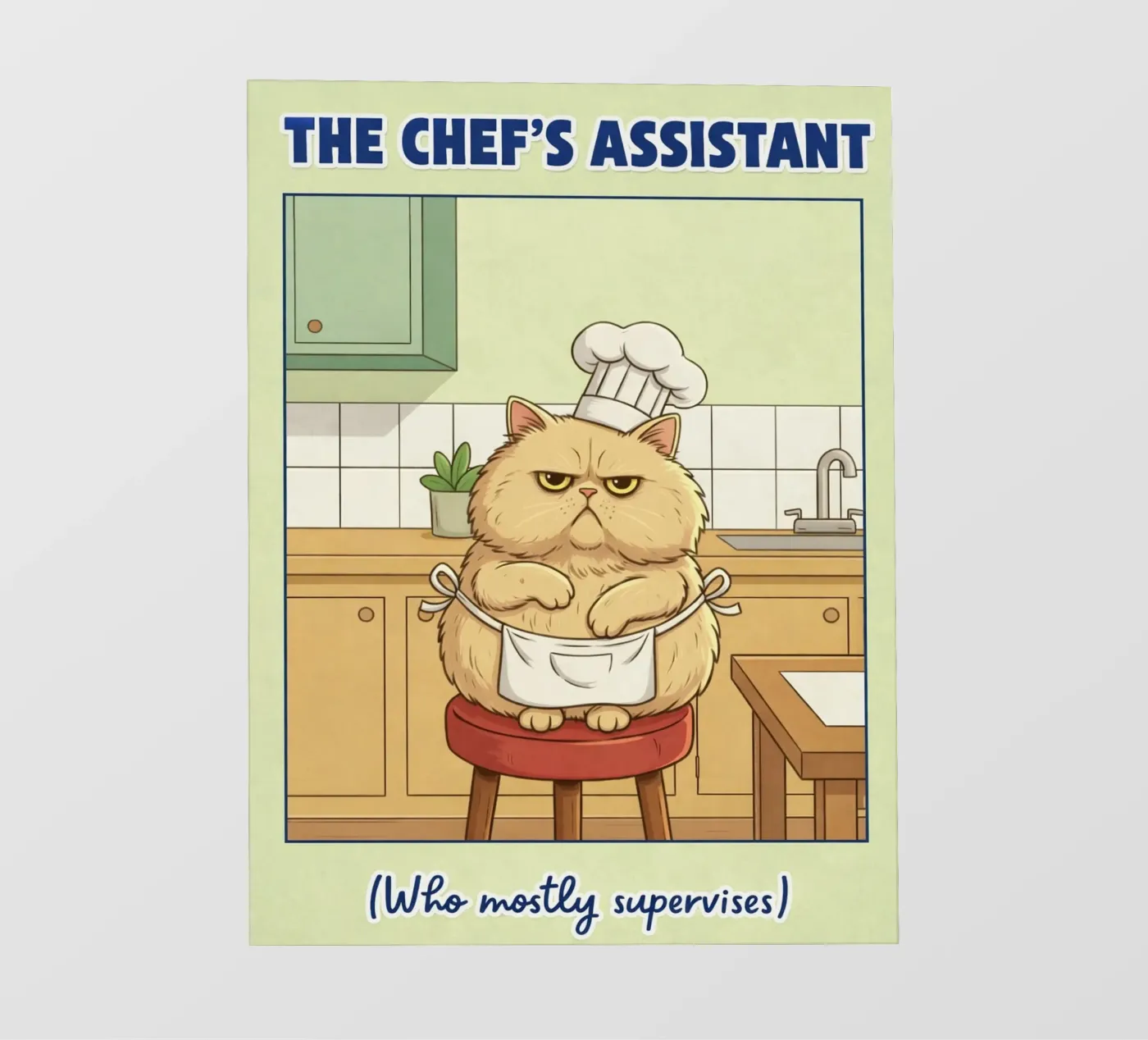 de assistent-kok fotobehang van Avocadoz