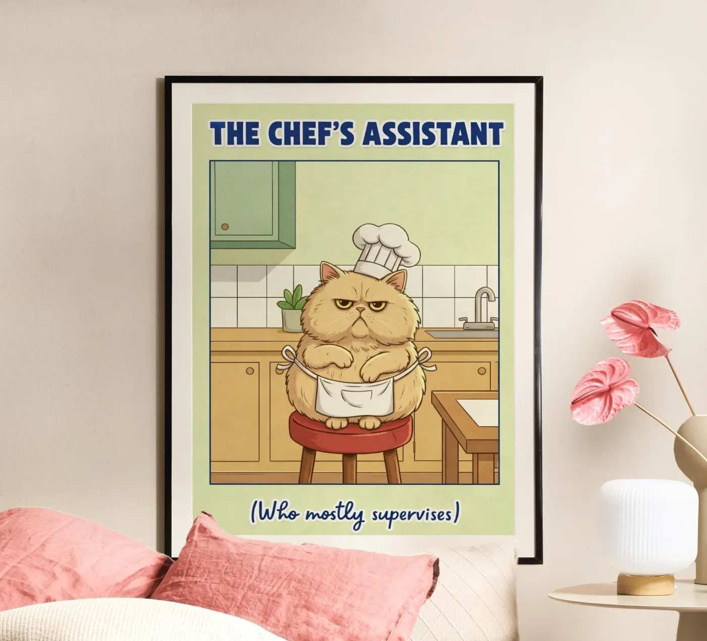 the chef assistant Poster von Avocadoz