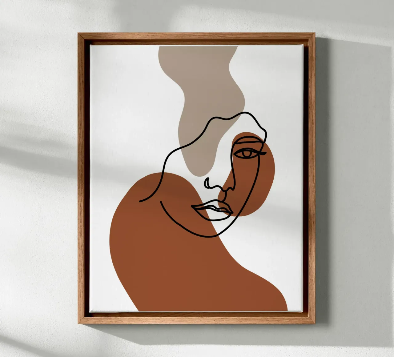 Minimalist women canvas with Floater frame by YSV MINIMALIST